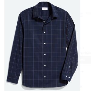 Franklin & Sons Easy Care Dress Shirt - Large/Tall - Navy